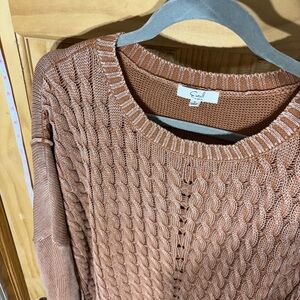 Easel Oversized Cable Knit Sweater